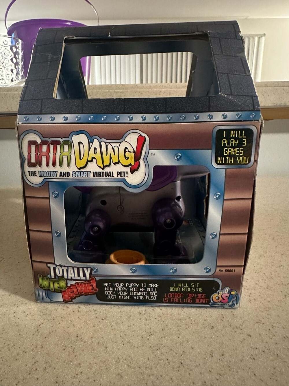Vintage Data Dawg Circuit Sam Interactive Virtual Pet Robot Dog DSI Toys